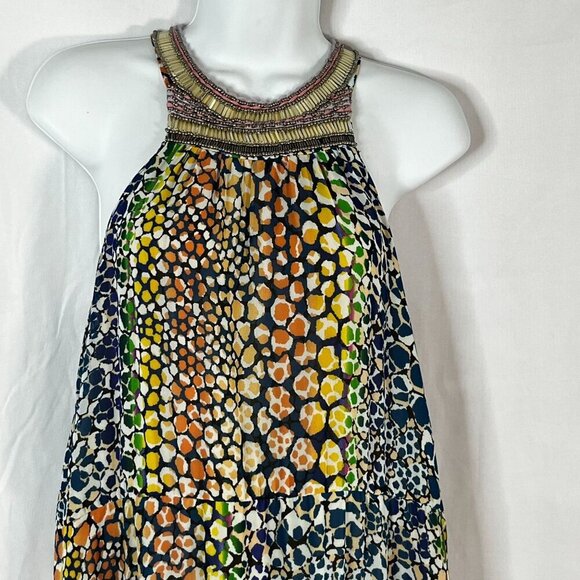 HD‎ in Paris Anthropologie Mayacamas Maxi Dress Multi Colored Sleeveless Size 6 - Picture 5 of 11